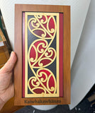 Maori Heart Koru Rimu Wall Panel