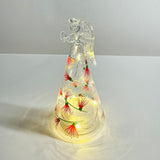 Light Up Pohutukawa Glass Christmas Table Ornaments