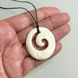 Affordable Maori Bone Koru New Beginnings Necklace