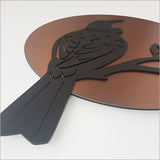 Brushed Copper NZ Tui Bird Art Circle