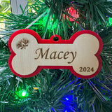 Personalised NZ Dog Christmas Ornament