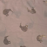 Pretty Soft Pink Scarf with Sparkly Kiwi Birds