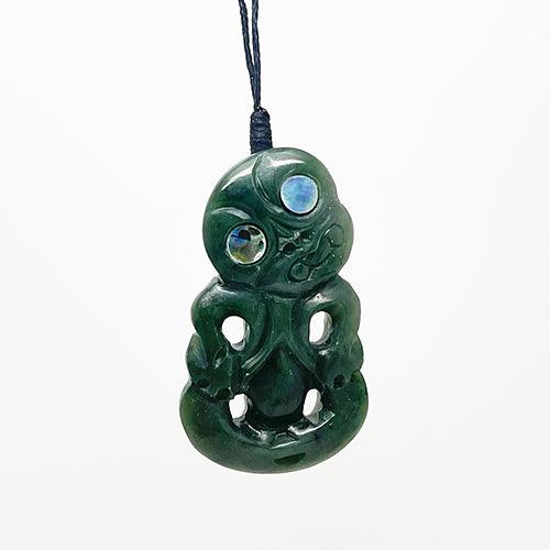 Greenstone on sale tiki necklace