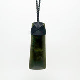 Large 7cm Genuine NZ Greenstone Toki Necklace