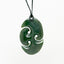 Genuine NZ Greenstone Triple Koru Necklace