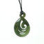 Genuine NZ Greenstone Maori Twist Necklace with Koru