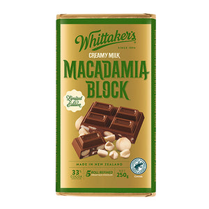 Limited Edition Whittakers Macadamia Milk Chocolate Block