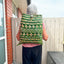 Green and Natural Maori Flax Pikau Backpack