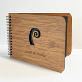 NZ Rimu Photo Album Guest Book with Koru