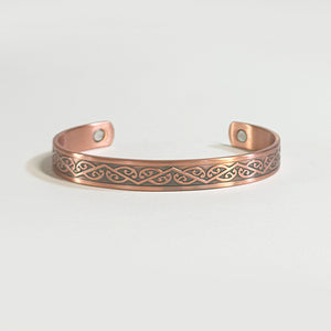 Maori Kowhaiwhai Koru Copper Bracelet