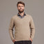 NZ Merino Possum Silk Mens V-neck Sweater