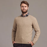 NZ Merino Possum Silk Mens Crew Neck Luxury Sweater