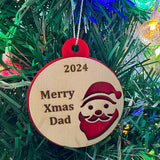 Personalised NZ Christmas Santa Ornament