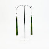 Genuine NZ Greenstone Matchstick Earrings