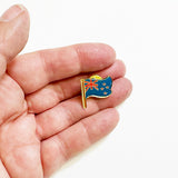 NZ Flag Pinback Badge