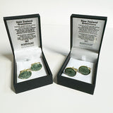 Genuine NZ Greenstone Cufflinks