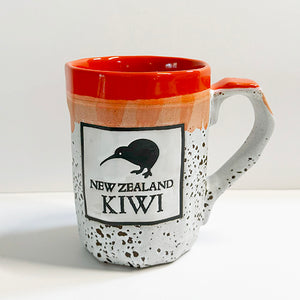 Easy To Hold Souvenir NZ Kiwi Stoneware Mug