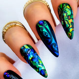 Gorgeous Paua Shell Print Nail Art Transfers