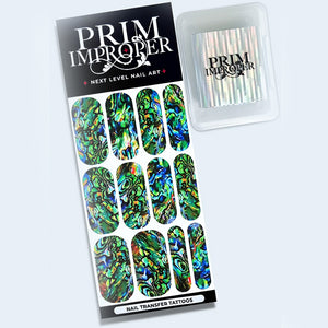 Gorgeous Paua Shell Print Nail Art Transfers