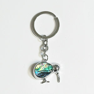 Cute NZ Kiwi Bird Paua Keychain