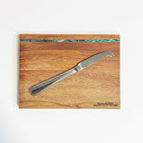 Rimu and Paua Shell Cheese Board with Knife