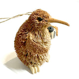 Cute Brush Kiwi Bird Xmas Ornament with Rugby Ball