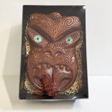 Heavily Carved Extra Large Maori Wheku Mask