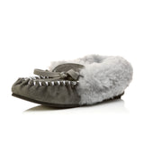 NZ Sheepskin Moccasins with Sheepskin Collar