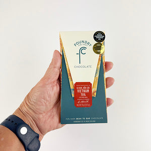 NZ Award Winning Foundry Vietnam 70pc Dark Chocolate