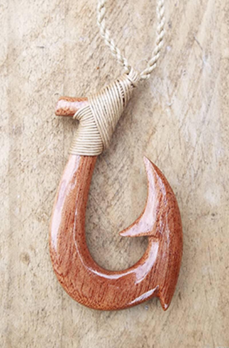 Large Maori Wood Hook Necklace – ShopNZ